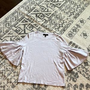 Banana Republic Lilac Crewneck Bell Sleeve Sweater Sz Small